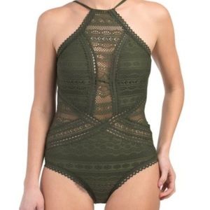 NWT LACE swimsuit by BECCA.